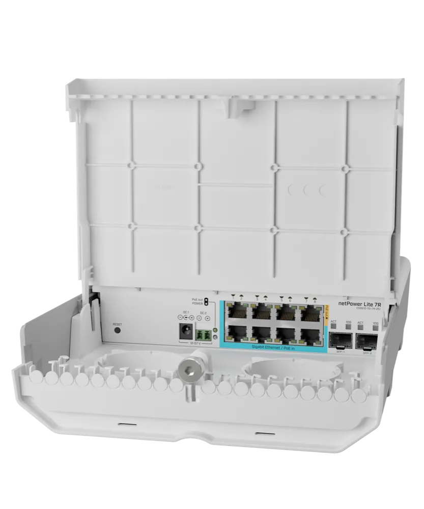 EZVIZ Switch MIKROTIK CSS610-1Gi-7R-2S+OUT netPower Lite 7R