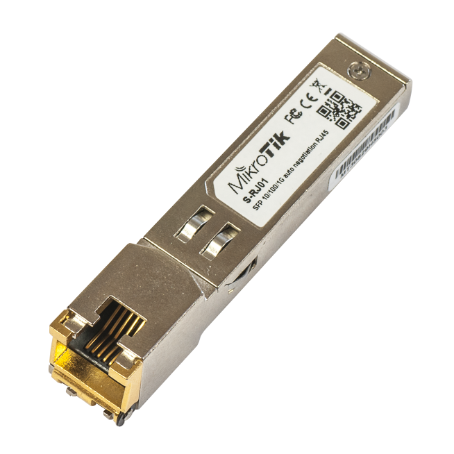 EZVIZ Módulo SFP Cobre (RJ45) MIKROTIK S-RJ01